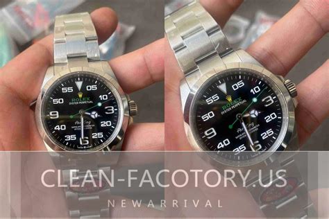 clean factory rolex vs real